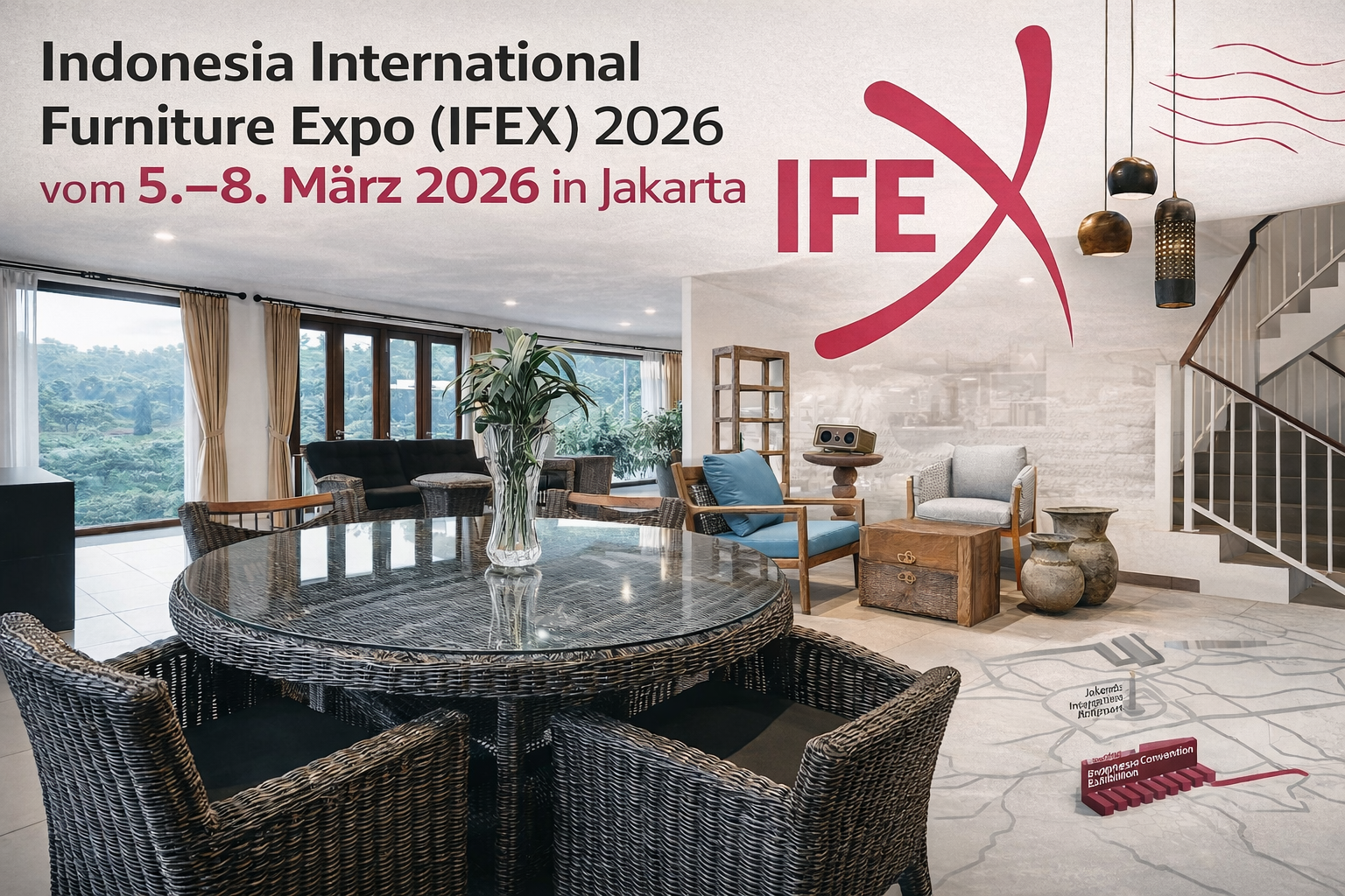 Indonesia International Furniture Expo (IFEX) 2026 – Internationale Möbelmesse in Jakarta